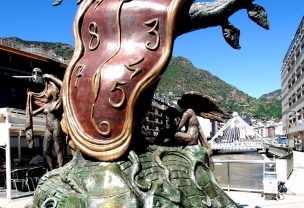 Persistence of Memory by Salvador Dali in Andorra La Vella