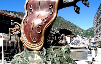 Persistence of Memory by Salvador Dali in Andorra La Vella