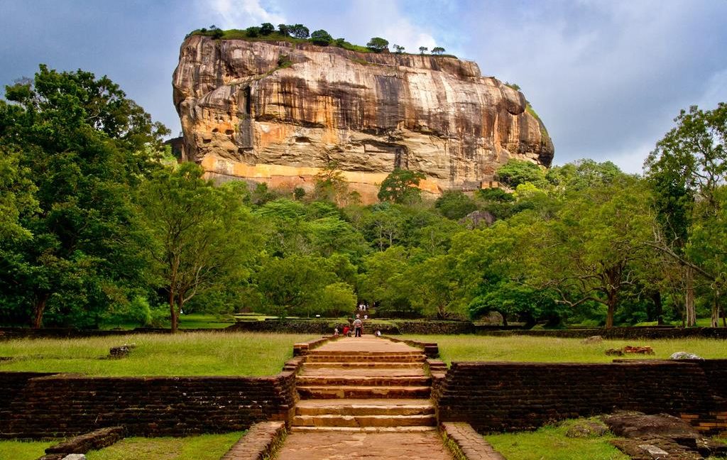 Image of a cobble path leading up to Sigiriya